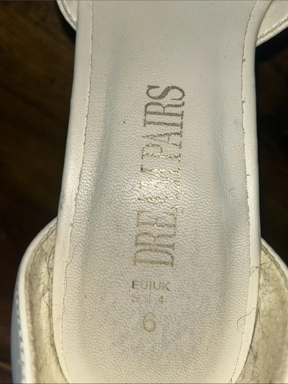 Dream Pairs Ivory Platform Ankle-Strap Heels